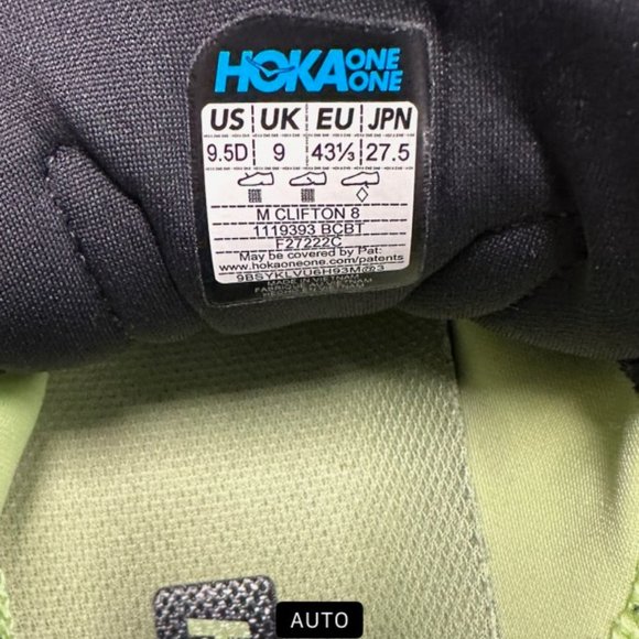 HOKA One One Clifton 8 Coral Blue Running Shoes - Picture 5 of 6